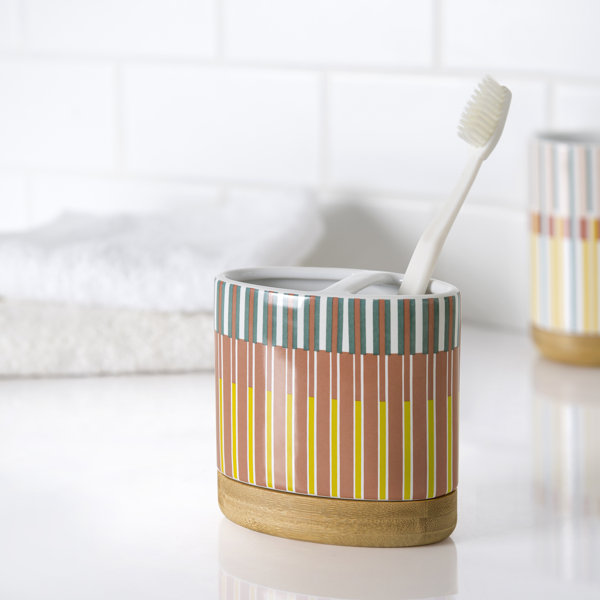 Corrigan Studio® Estin Market Stripe Toothbrush Holder & Reviews Wayfair